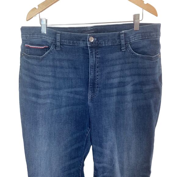 Tommy Hilfiger Women's High Rise Slim Ankle Jeans Cotton Denim Blue Size 33 - Picture 4 of 12